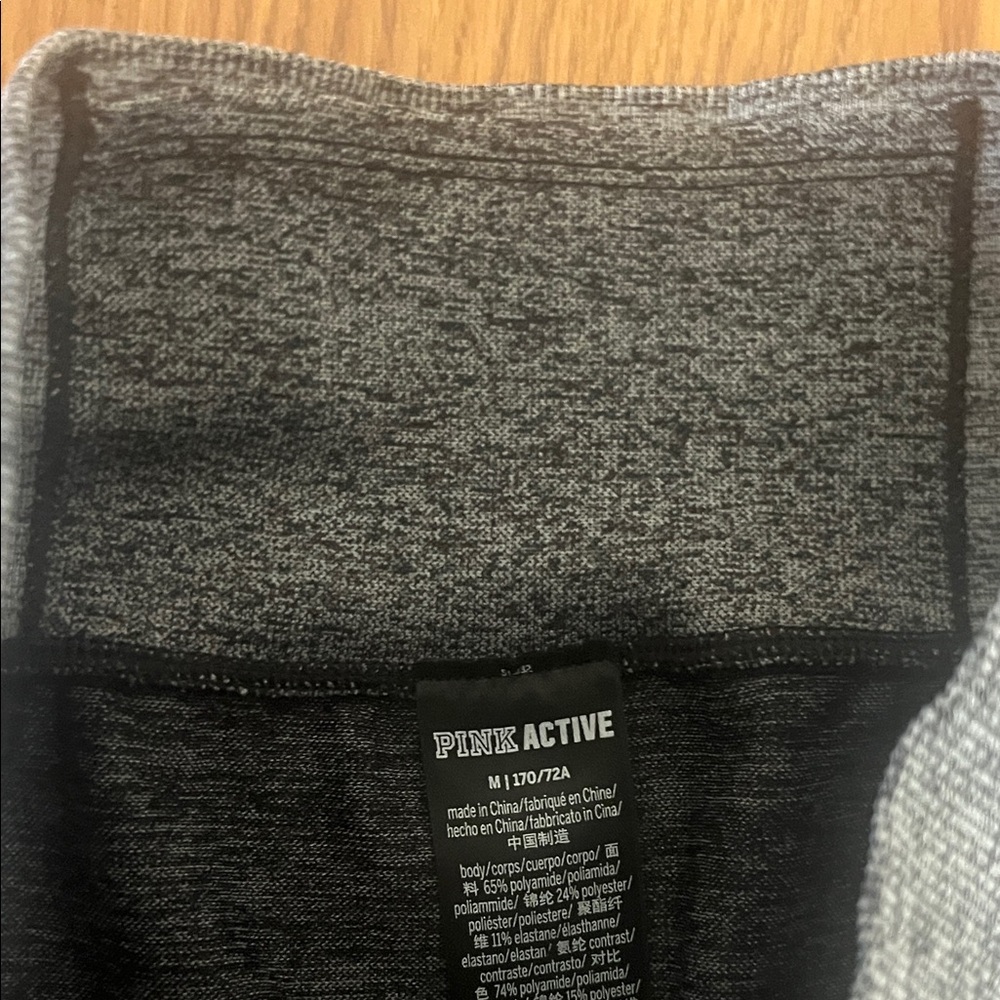 Leggings BUNDLE Burgundy and Gray Athleta and V S PINK Active MEDIUM - Picture 5 of 5
